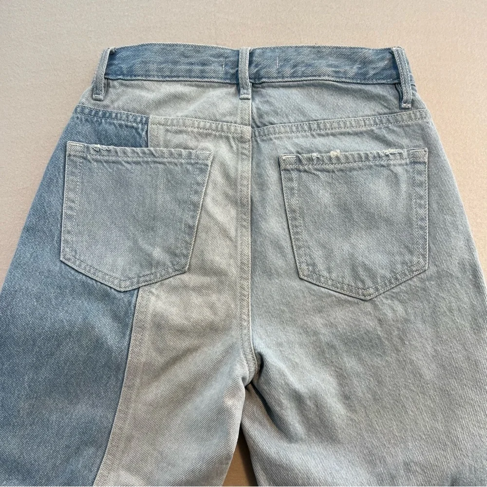 Pacsun Patchwork Vintage Style Ultra High Rise Slim Jeans Women's Size 24 - Picture 11 of 11
